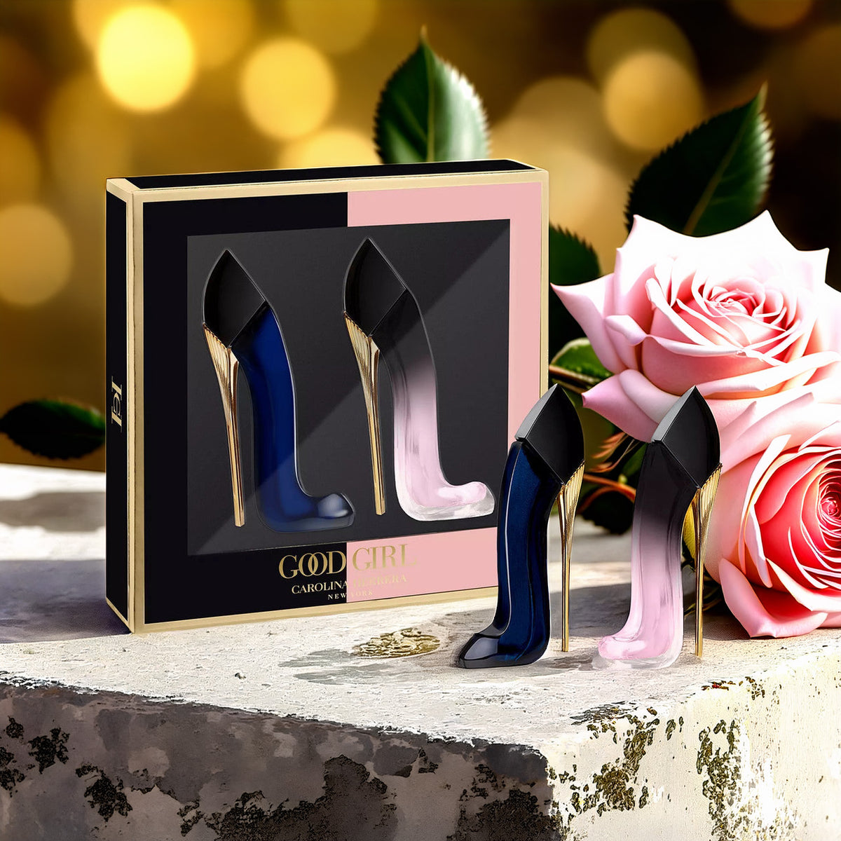 Carolina Herrera 2 * 7 ML Eau De Parfum Mini Set: Good Girl + Good Girl Blush Elixir