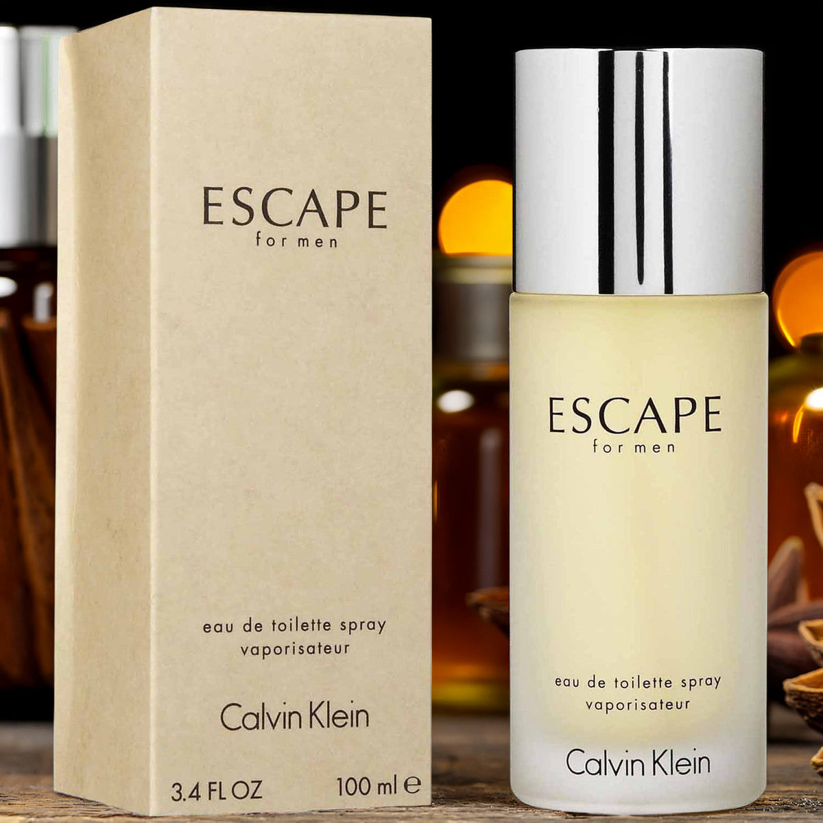Calvin Klein Escape For Men 3.4 oz Eau De Toilette Spray