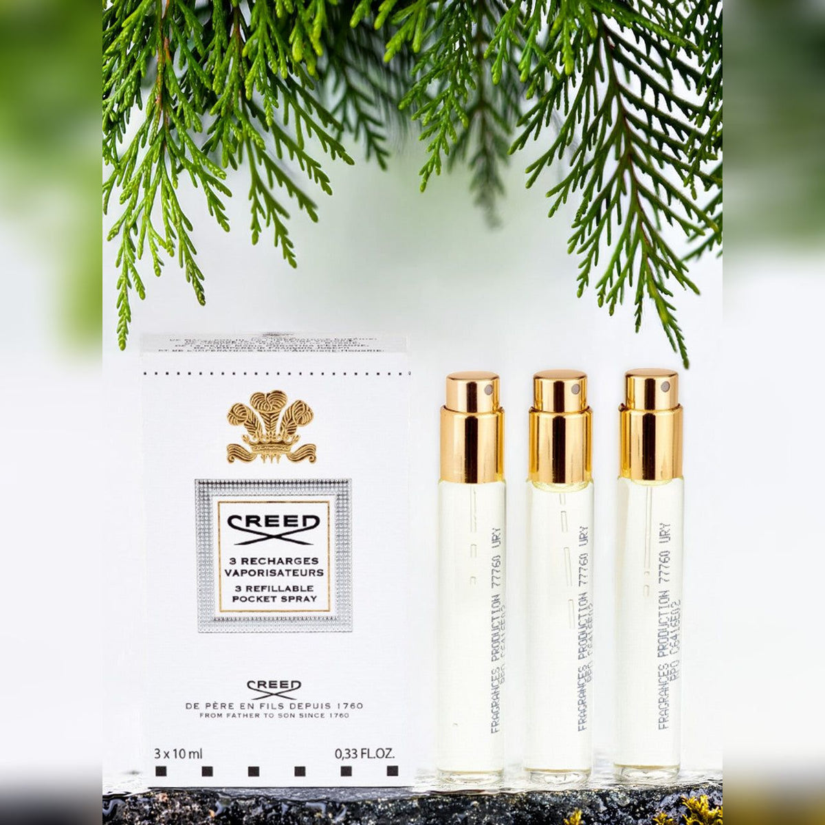 Creed Green Irish Tweed 3 X For Men 0.33 oz Eau De Parfum Spray