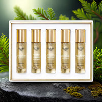 Creed 5 * 0.33 Eau De Parfum Spray Set For Men: Aventus + Aventus Cologne + Green Irish Tweed + Silver Mountain Water + Millesime Imperial