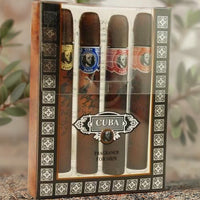 Cuba Cigars 4 Pcs Set For Men: Gold, Blue, Red, Orange 35 ML EDT Sp