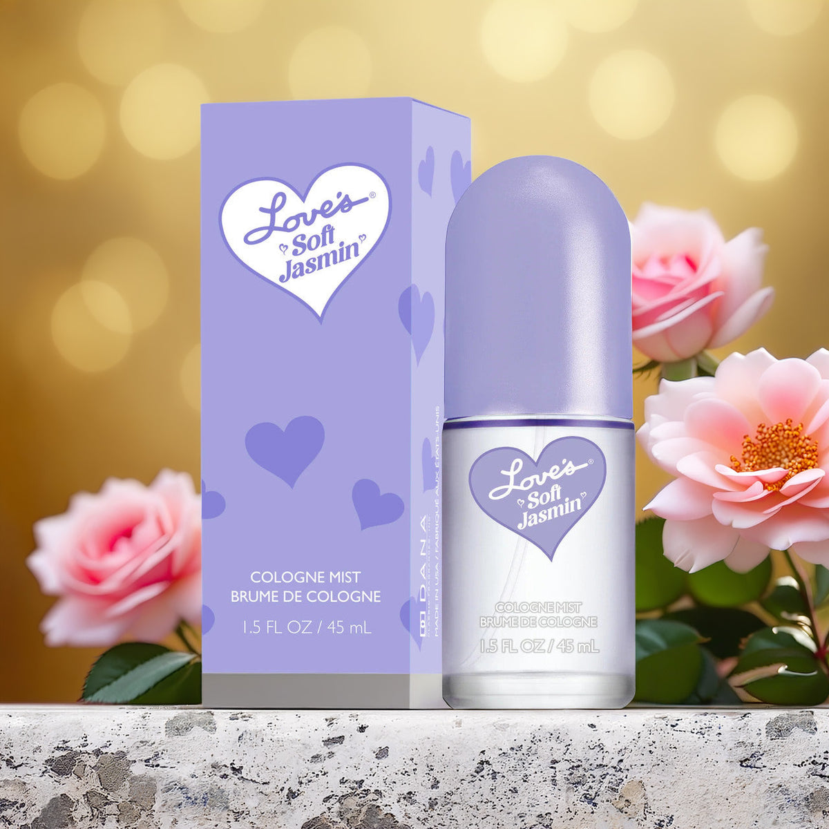 Dana Love's Baby Soft Jasmine Mist Spray 1.5 oz Eau De Cologne Spray