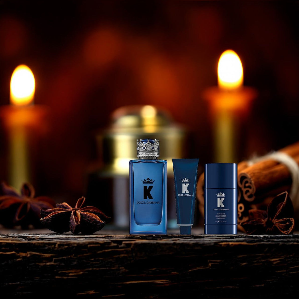 Dolce & Gabbana "K" 3 Pcs Set For Men: 3.3 Eau De Parfum Spray + 1.69 Shower Gel + 2.6 Deodorant Stick