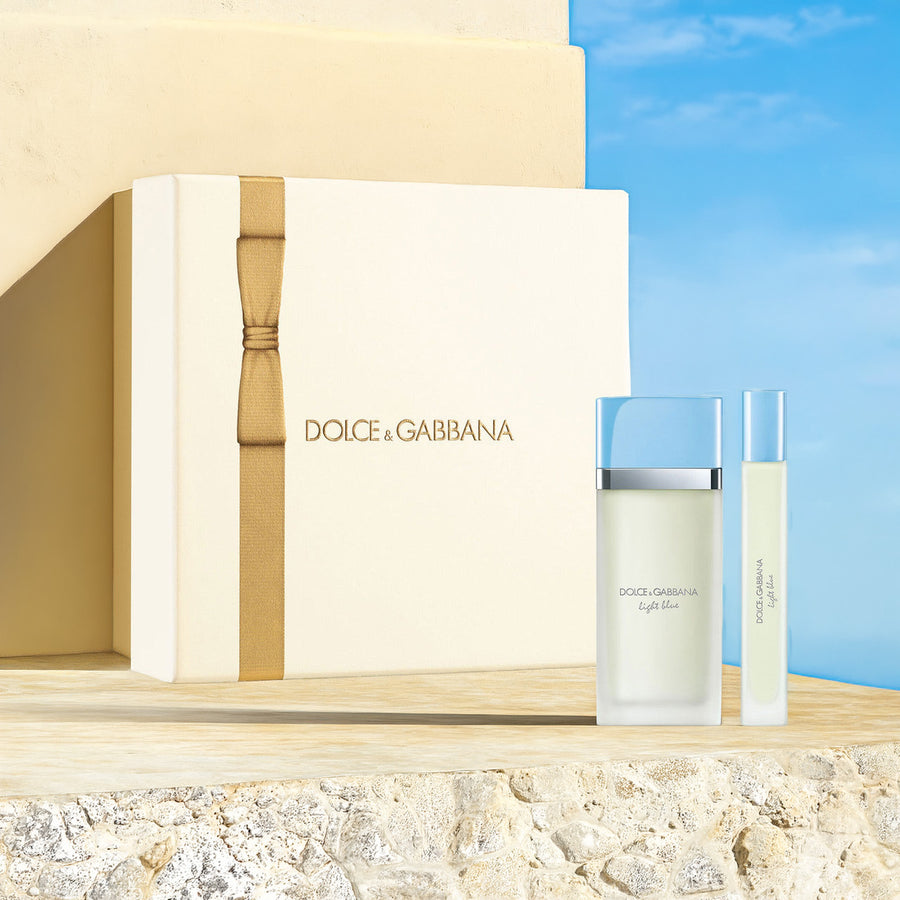 Escape Dolce & Gabbana Light Blue 2 Pcs Set For Women: 3.38 Eau De Toilette Spray + 0.33 Eau De Toilette Spray