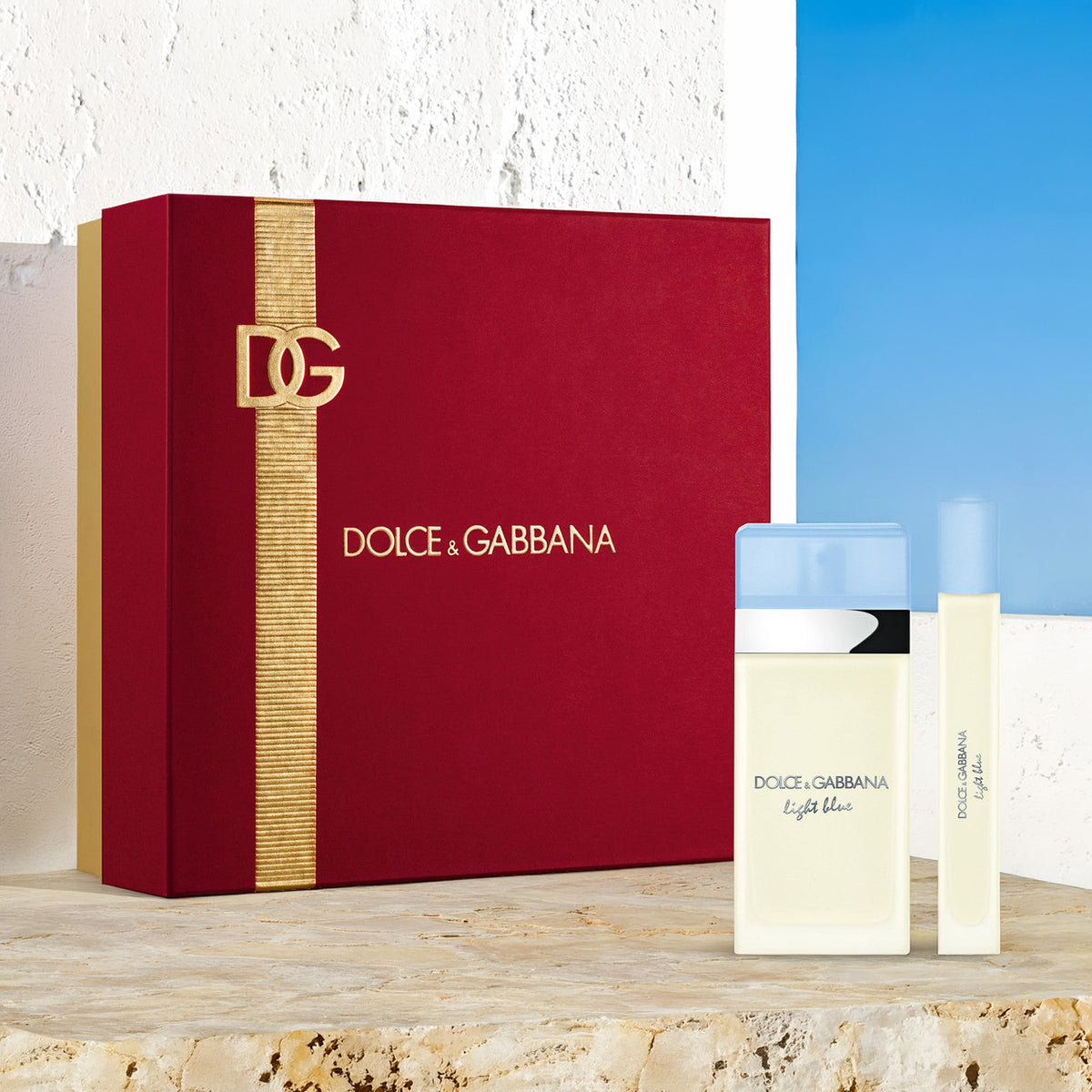 Dolce & Gabbana Light Blue 2 Pcs Set For Women: 1.7 Eau De Toilette Spray + 0.33 Eau De Toilette Spray