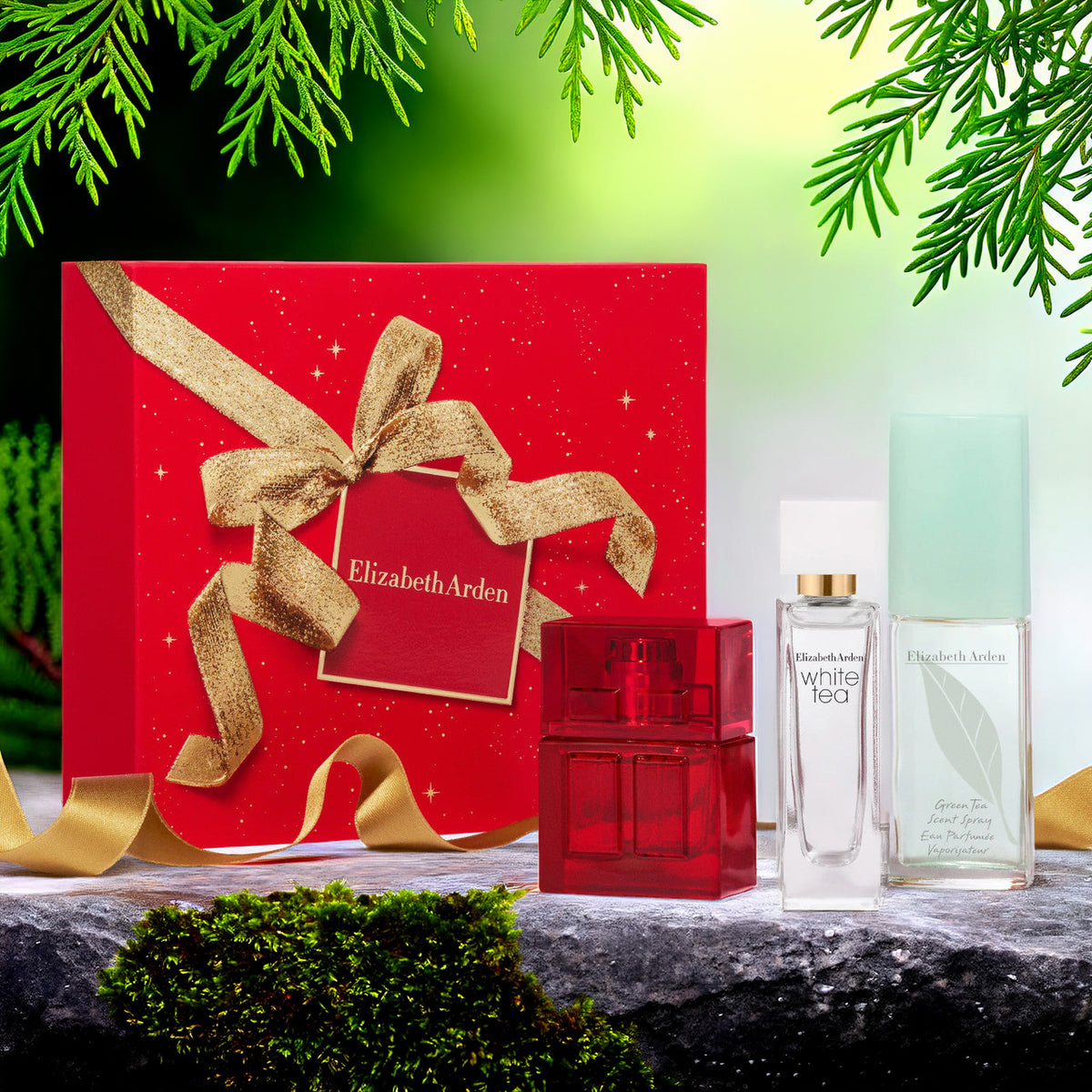 Elizabeth & James Elizabeth Arden 3 * 0.33 Eau De Toilette Spray Set For Women: Red Door + White Tea + Green Tea