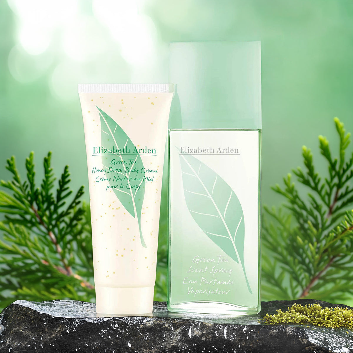 Elizabeth Arden Green Tea 2 Pcs Set For Women: 3.3 Eau Parfumee Spray + 3.3 Body Cream