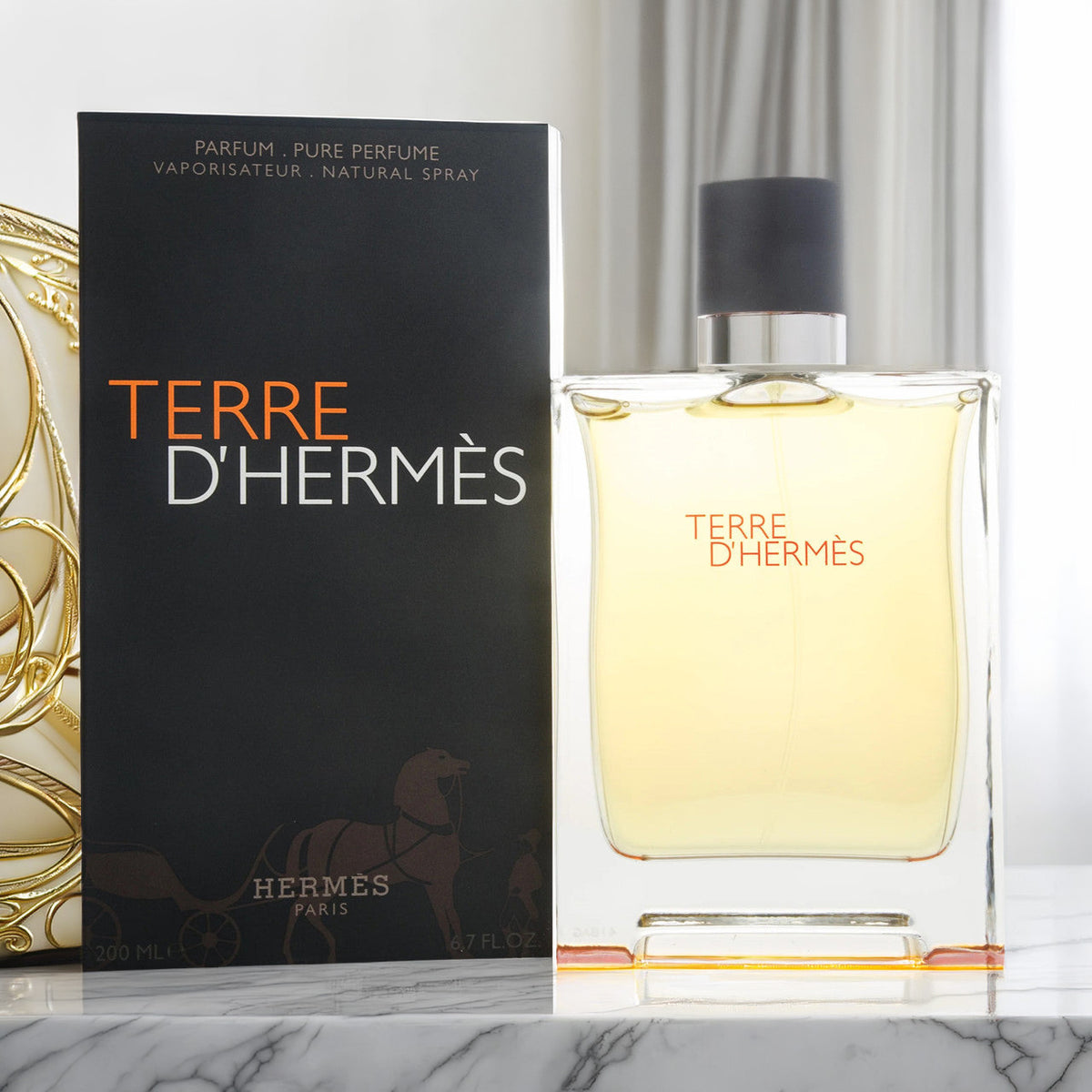 Hermes Terre D'Hermes For Men 6.7 oz Parfum Spray