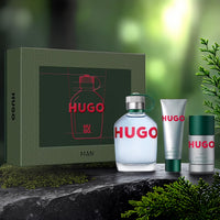 Hugo Boss Green 3 Pcs Set For Men: 4.2 Eau De Toilette Spray + 2.4 Deodorant Stick + 1.6 Shower Gel