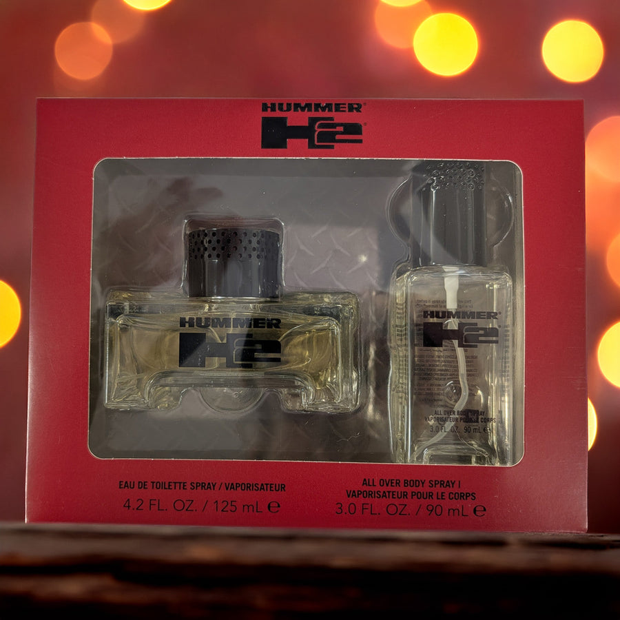 Hummer H2 2 Pcs Set For Men: 4.2 Eau De Toilette Spray + 3 OZ Body Spray