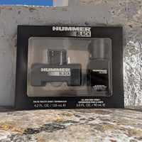 Hummer Black 2 Pcs Set For Men: 4.2 Eau De Toilette Spray + 3 OZ All Over Body Spray