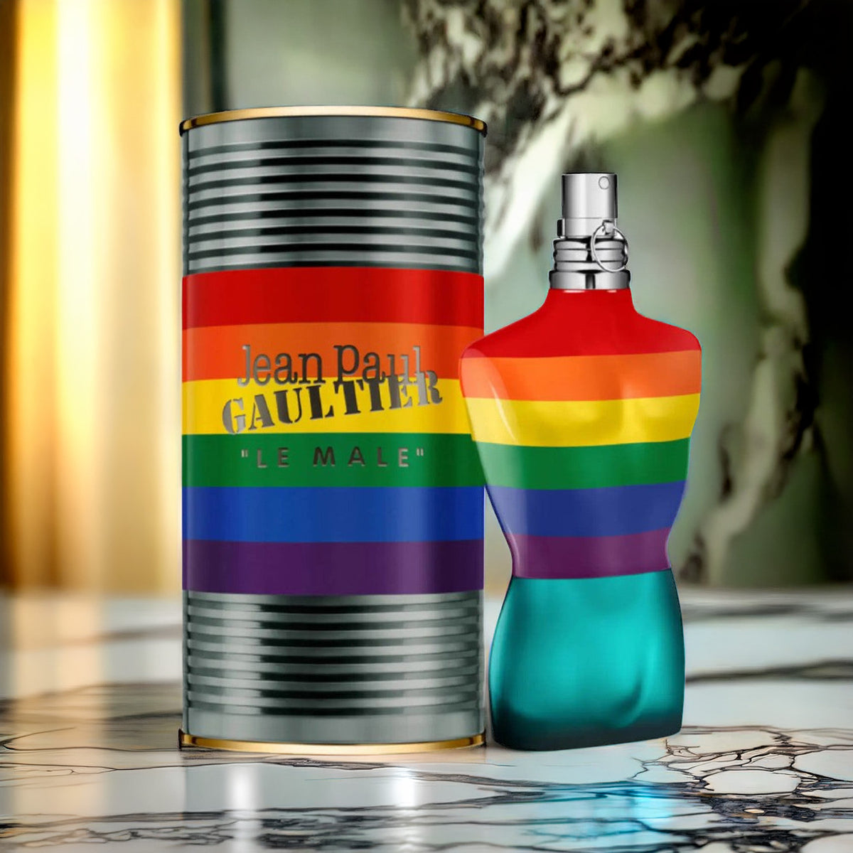 Jean Paul Gaultier Le Male Pride Collector Edition For Men 4.2 oz Eau De Toilette Spray