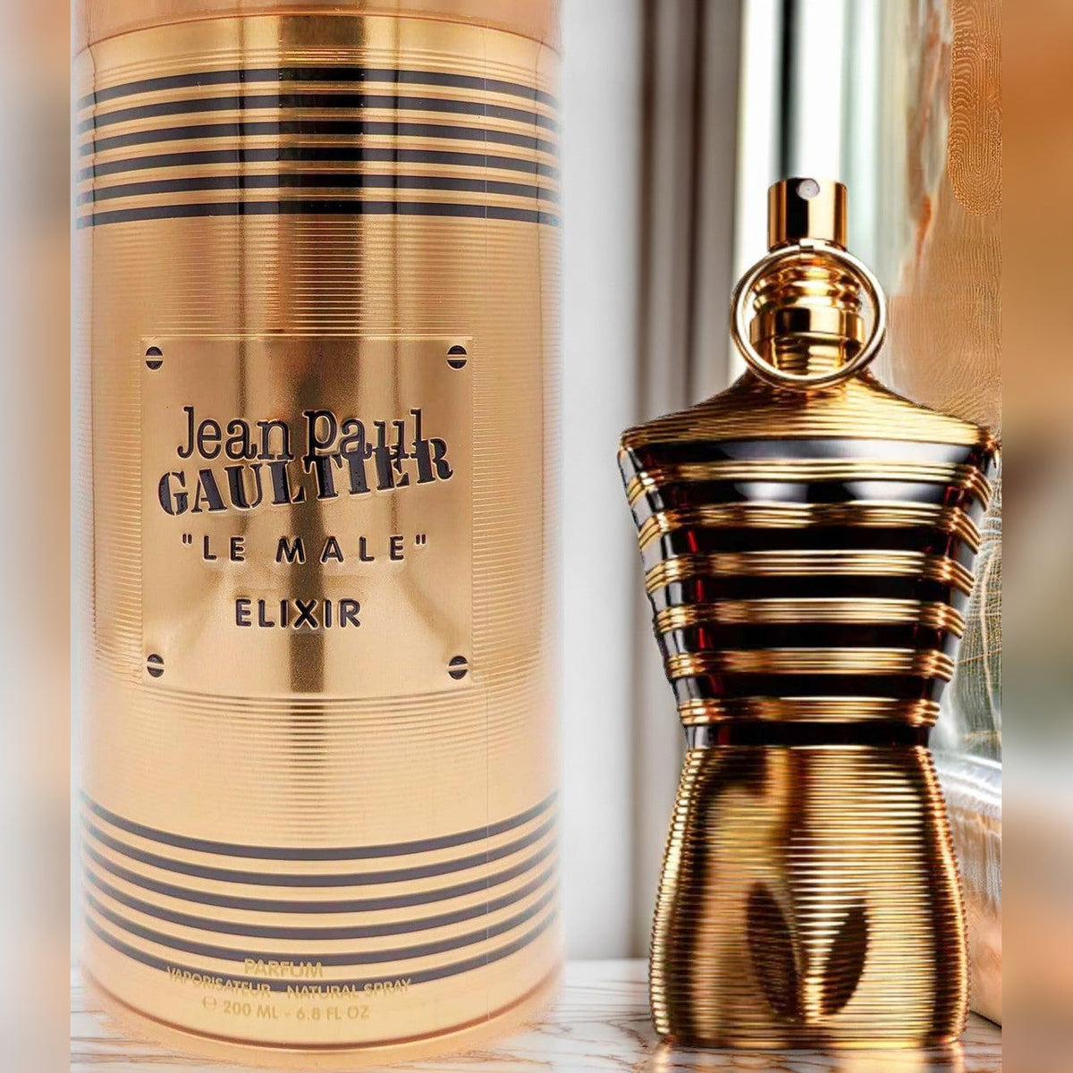 Jean Paul Gaultier Le Male Elixir For Men 6.8 oz Parfum Spray
