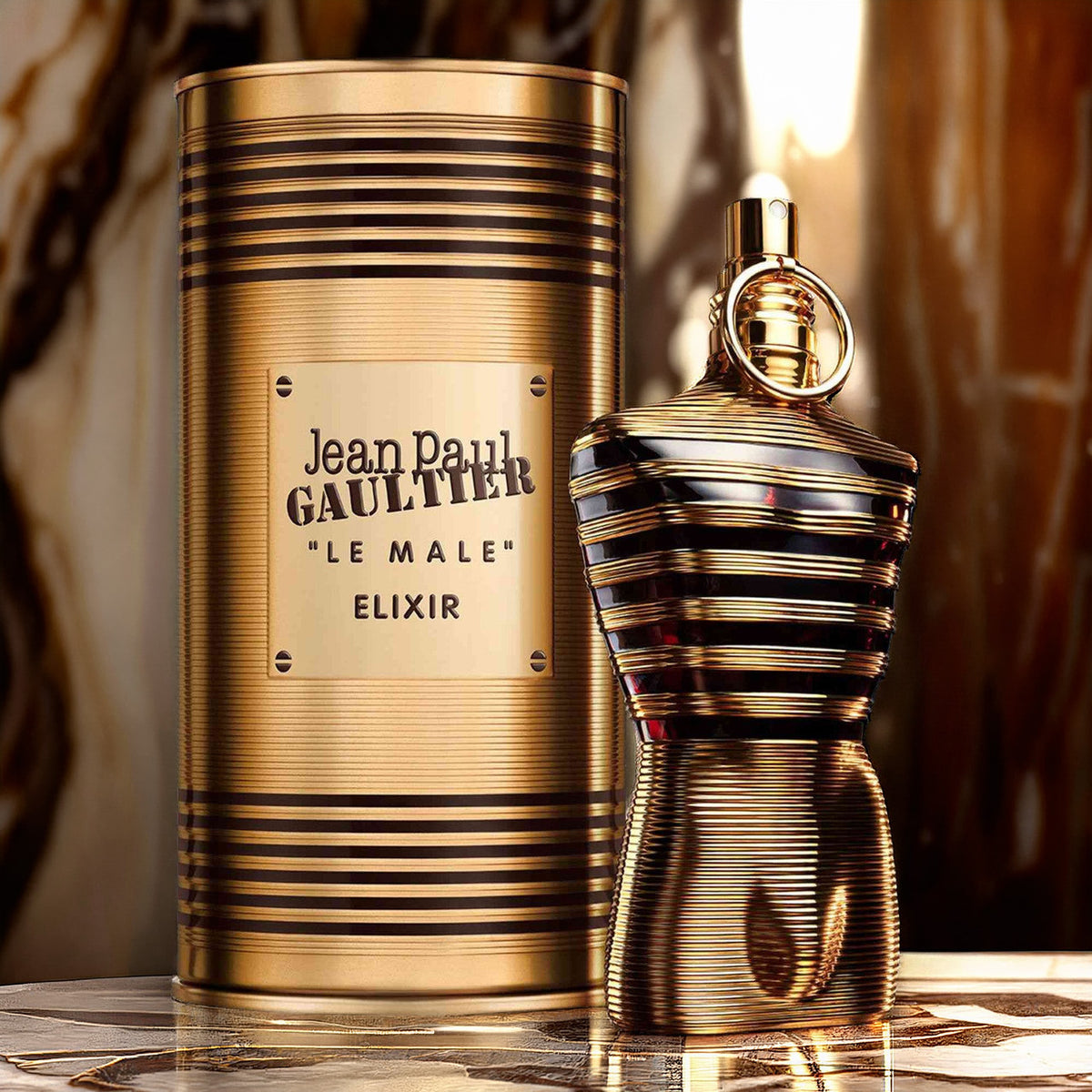 Jean Paul Gaultier Le Male Elixir For Men 4.2 oz Parfum Spray