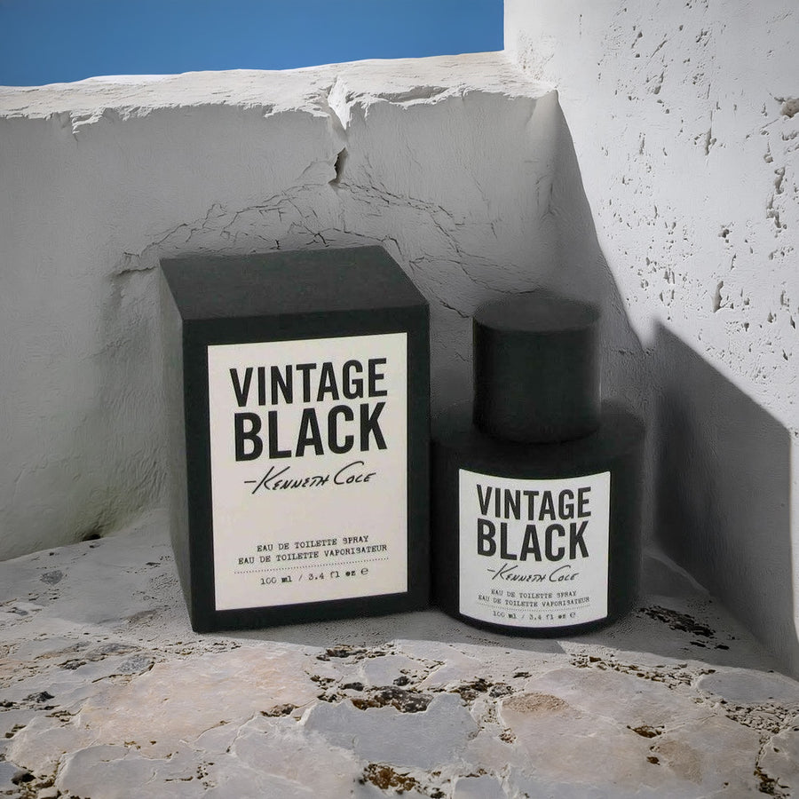 Kenneth Cole Vintage Black For Men 3.4 oz Eau De Toilette Spray
