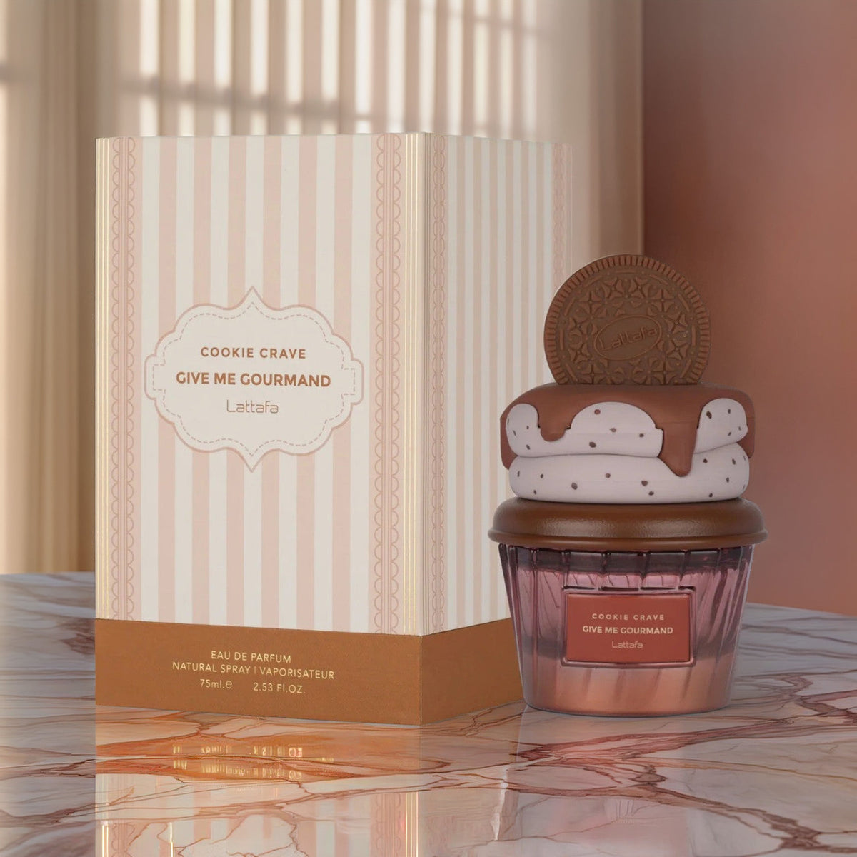 Lattafa Give Me Gourmand Cookie Crave 2.5 oz Eau De Parfum Spray