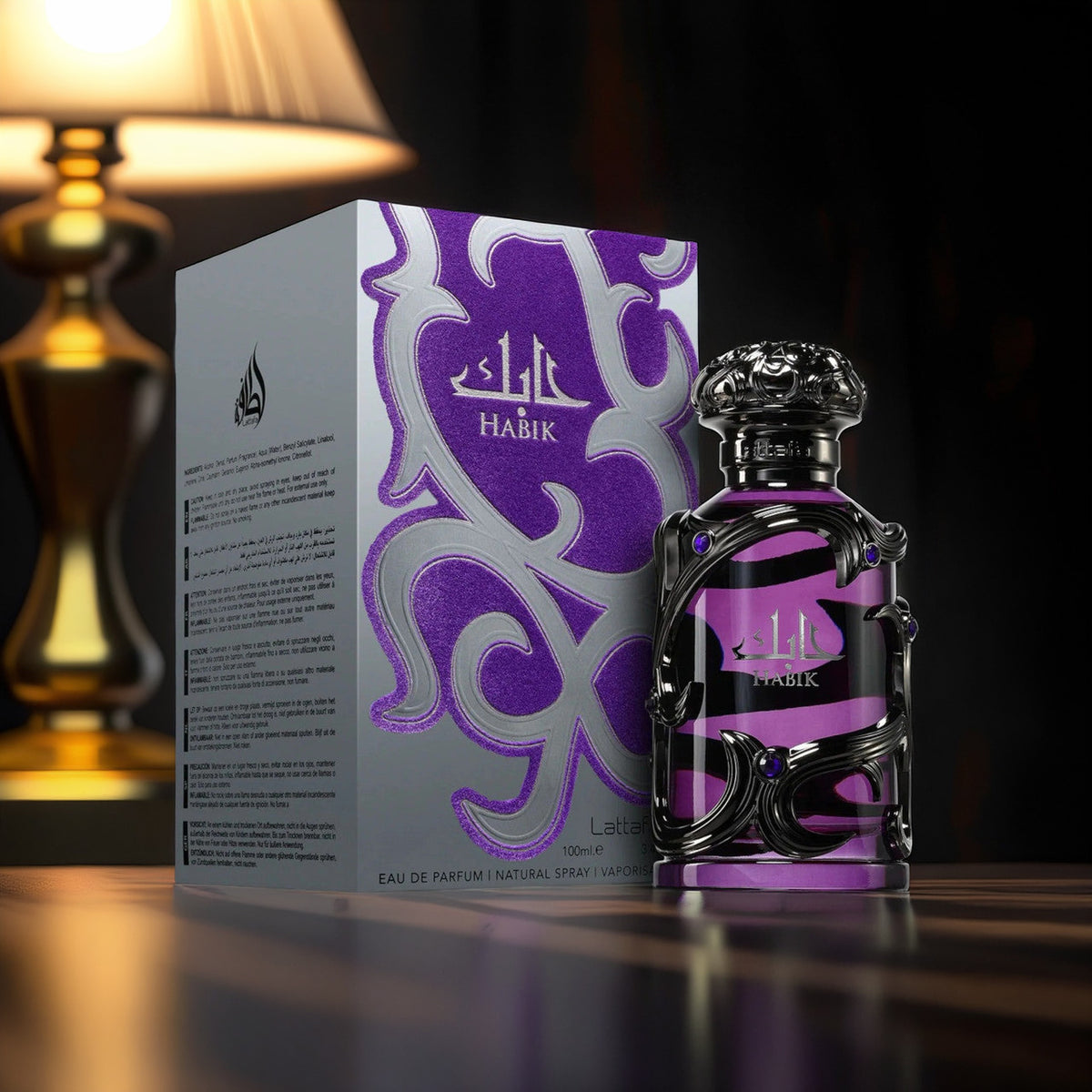 Lattafa Habik For Men 3.4 oz Eau De Parfum Spray