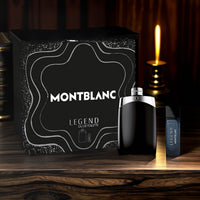 Mont Blanc Legend 2 Pcs Set For Men: 6.7 Eau De Toilette Spray + 0.5 Eau De Toilette Spray
