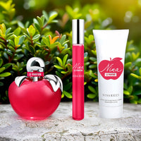 Nina Ricci Nina Le Parfum 3 Pcs Set For Women: 2.7 Eau De Parfum Spray + 0.34 Eau De Parfum Roll-On + 2.5 Body Lotion
