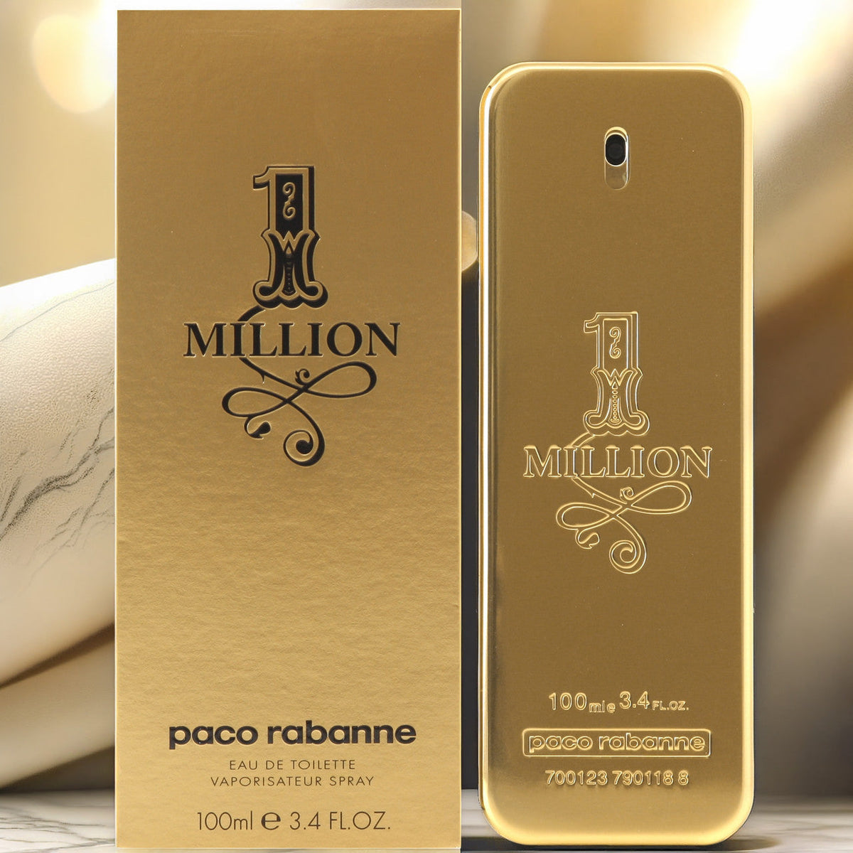 Paco Rabanne One Million For Men 3.4 oz Eau De Toilette Spray