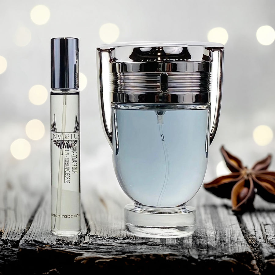 Paco Rabanne Invictus 2 Pcs Set For Men: 6.8 Eau De Toilette Spray + 0.34 Eau De Toilette Spray