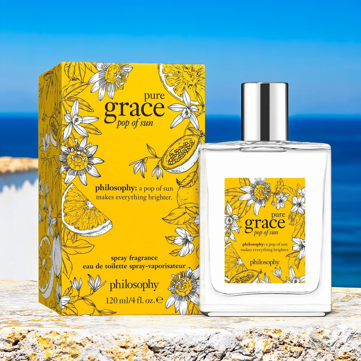 Philosophy Pure Grace Pop Of Sun For Women 2 oz Eau De Toilette Spray