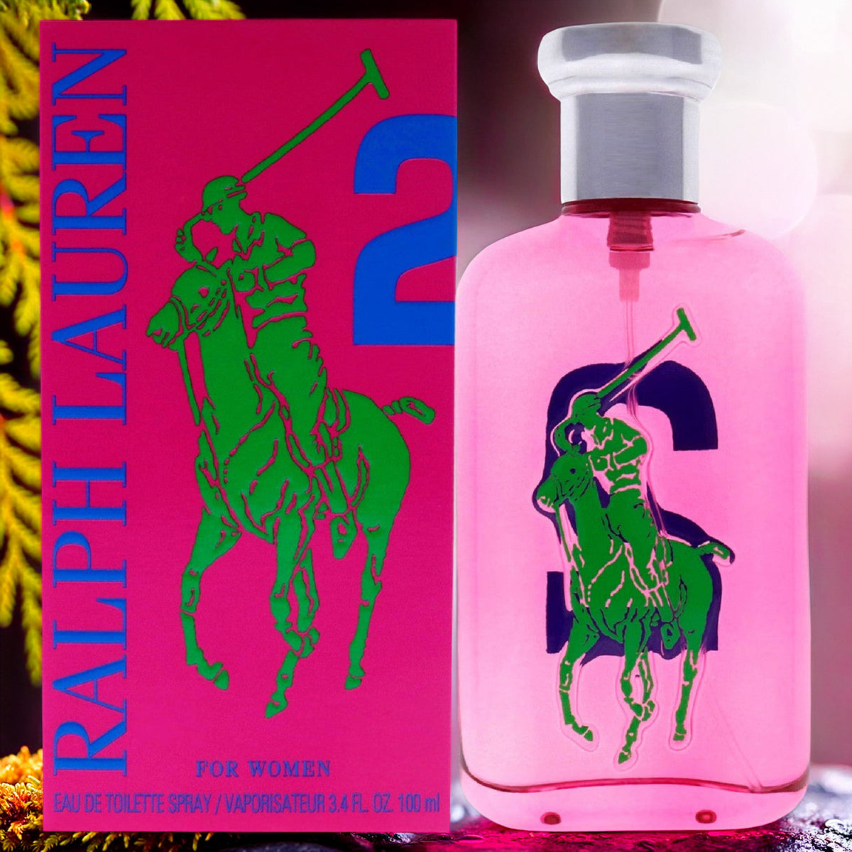 Ralph Lauren Polo Big Pony #2 Pink For Women 3.4 oz Eau De Toilette Spray