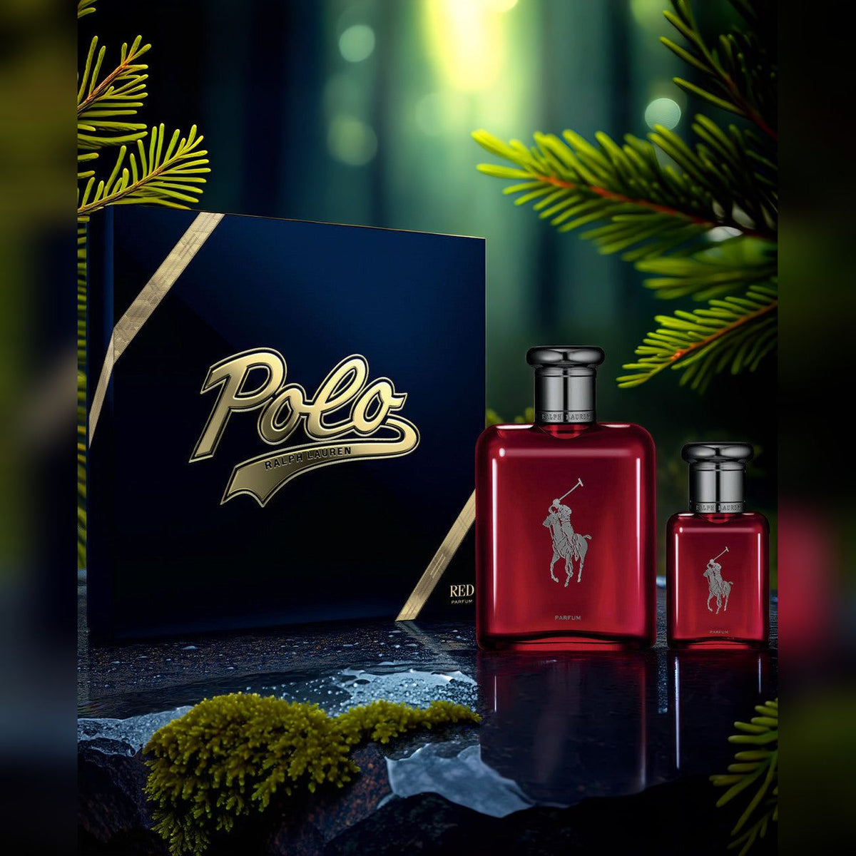 Ralph Lauren Polo Red 2 Pcs Set For Men: 4.2 Parfum Spray + 1.36 Parfum Spray