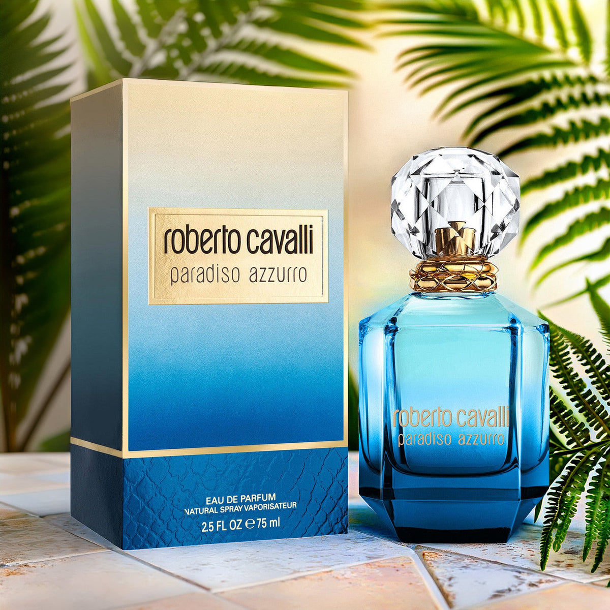 Roberto Cavalli Paradiso Azzurro For Women 2.5 oz Eau De Parfum Spray