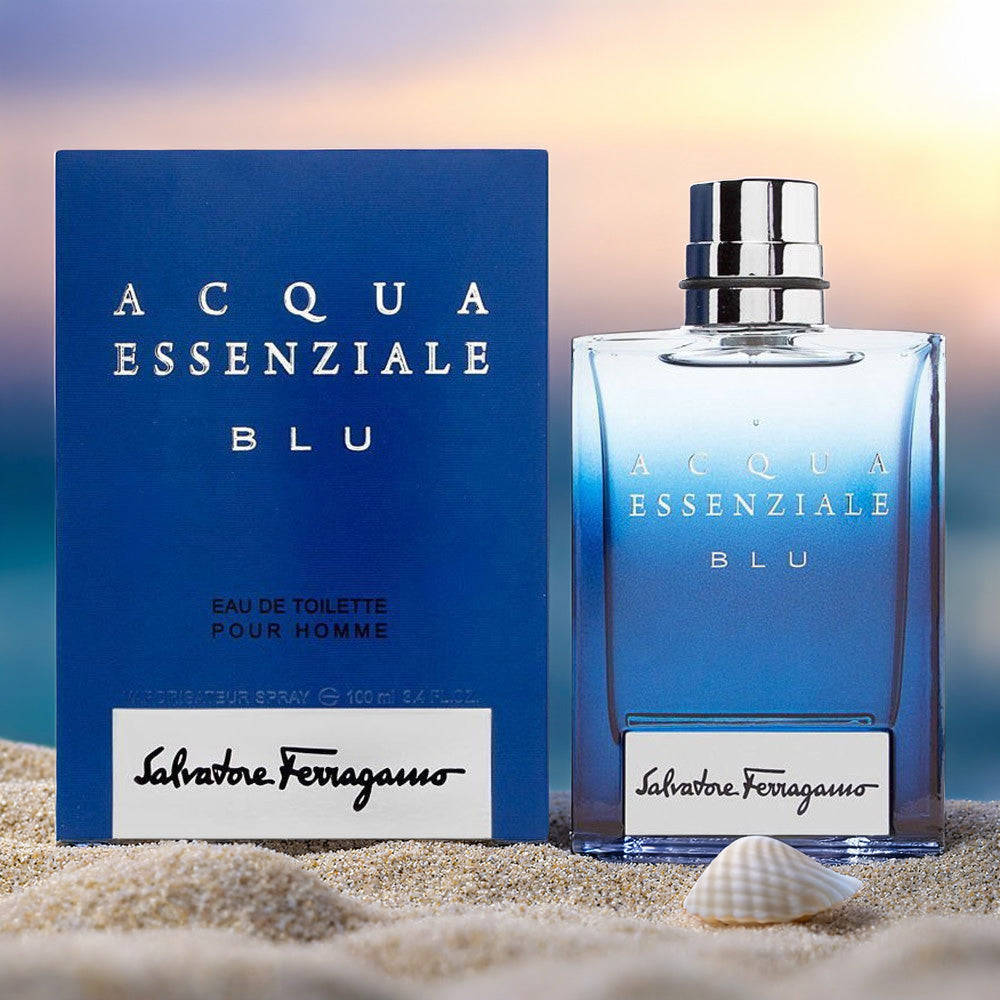 Salvatore Ferragamo Acqua Essenziale Blu For Men 3.4 oz Eau De Toilette Spray
