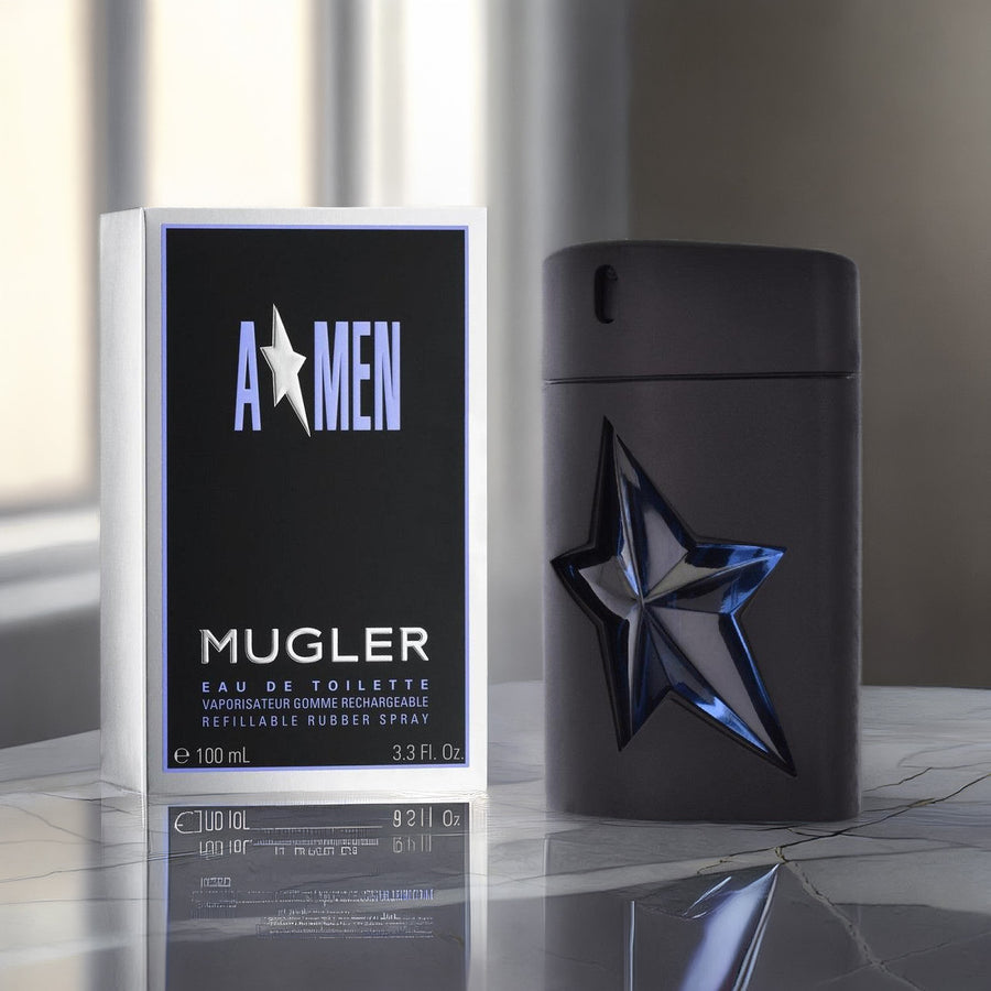Thierry Mugler Angel A-Men For Men Refillable (Rubber) 3.3 oz Eau De Toilette Spray