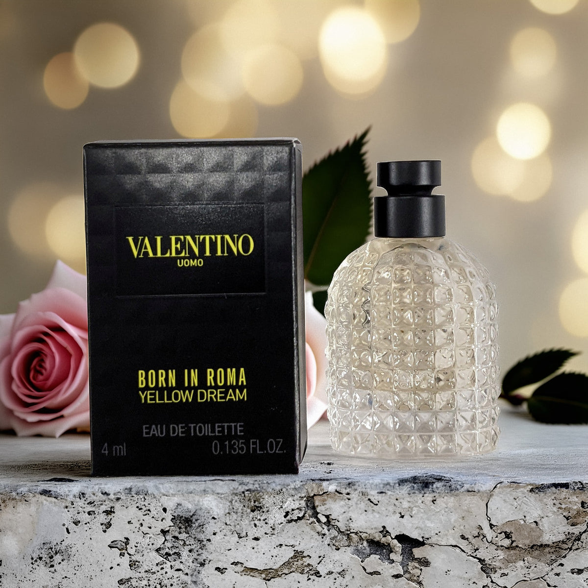 Valentino Uomo Born In Roma Yellow Dream 0.14 oz Eau De Toilette Mini