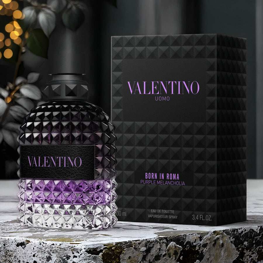 Valentino Uomo Born In Roma Purple Melancholia For Men 3.4 oz Eau De Toilette Spray