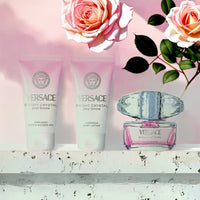 Versace Bright Crystal 3 Pcs Set For Women: 1.7 Eau De Toilette Spray + 1.7 Bath & Shower Gel + 1.7 Body Lotion