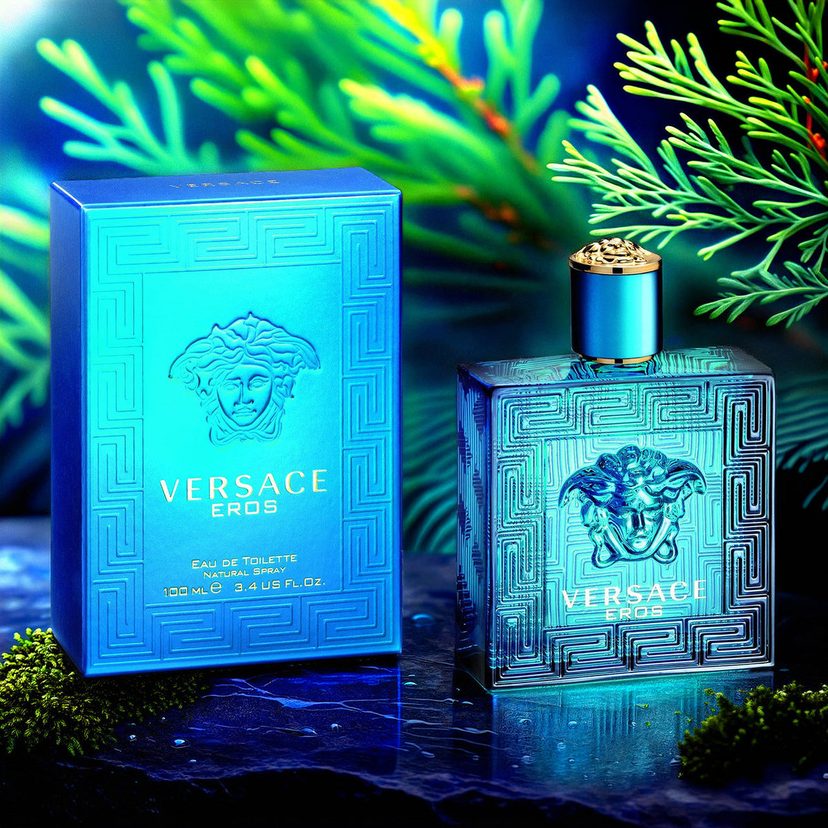 Versace Eros For Men 3.4 oz Eau De Toilette Spray