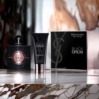 Yves Saint Laurent Black Opium 2 Pcs Set: 1.6 Eau De Parfum Spray + 1.6 Shimmering Body Lotion