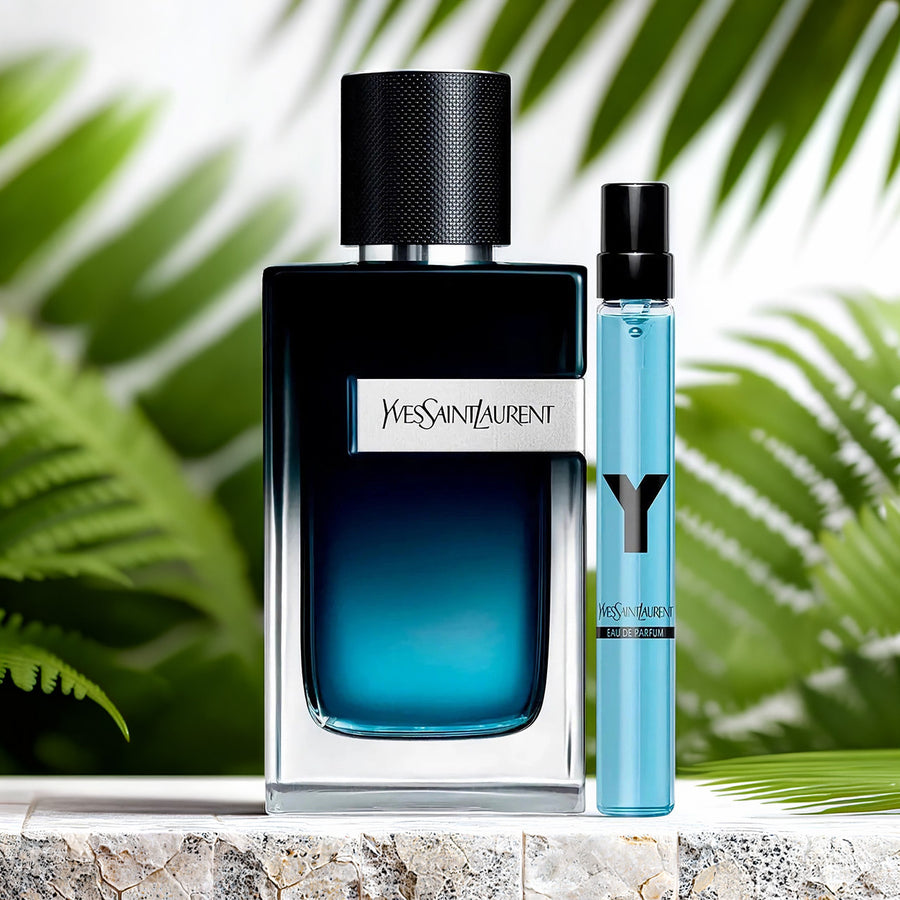 Yves Saint Laurent Y 2 Pcs Set For Men: 3.3 Eau De Parfum Spray + 0.33 Eau De Parfum Spray
